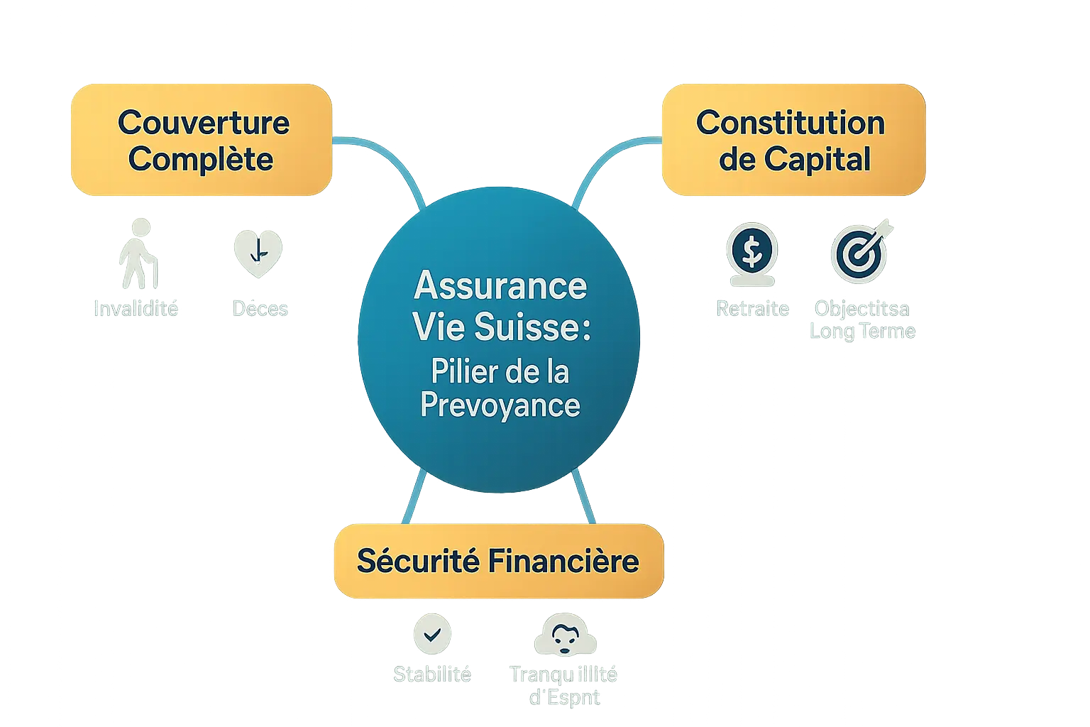 Infographie sur les piliers de prévoyance en Suisse