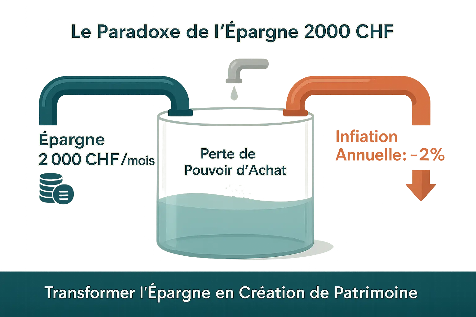 Infographie sur <strong>le paradoxe de l’épargne en Suisse</strong>