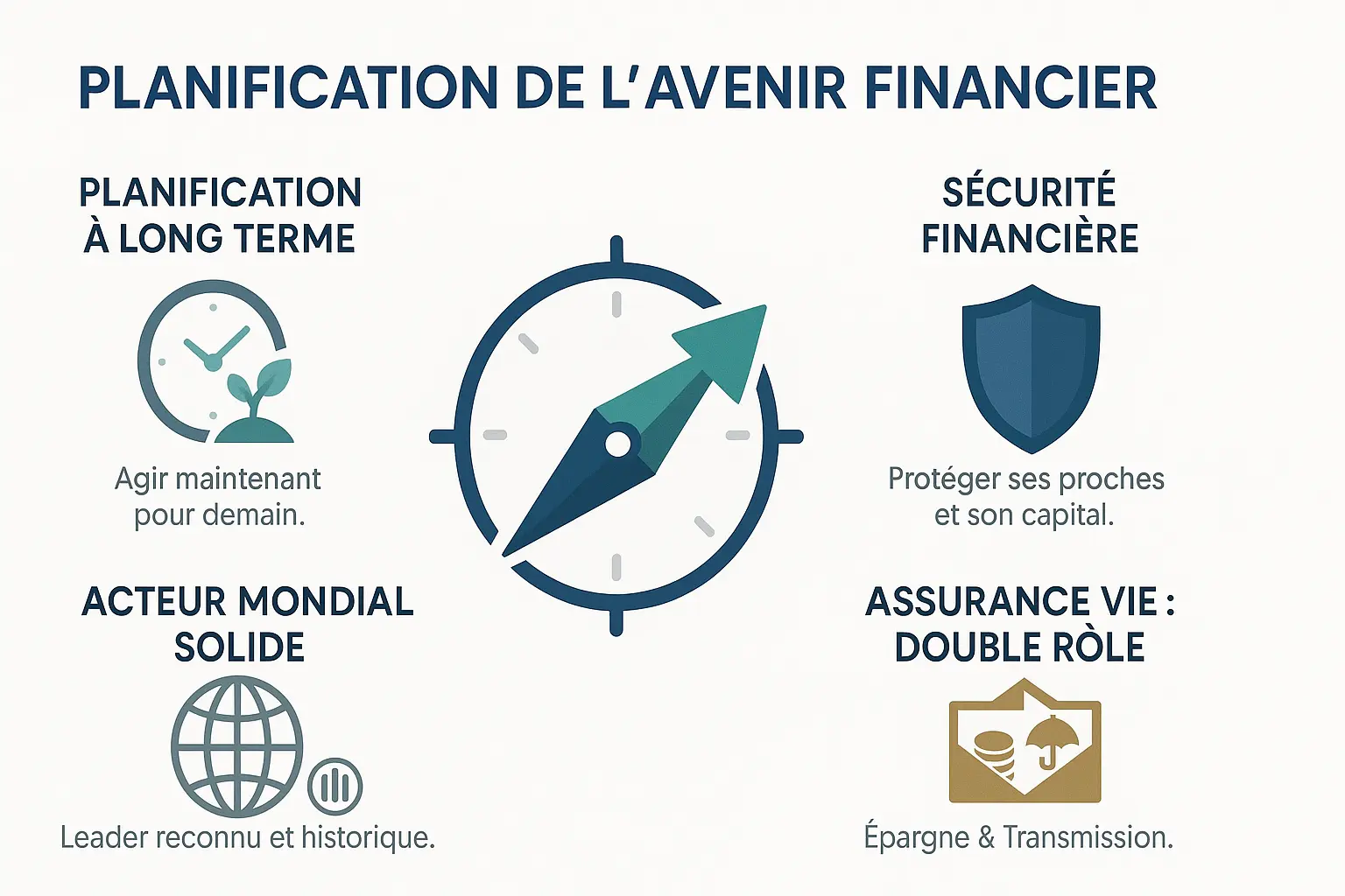 Illustration de planification financière à long terme avec Allianz