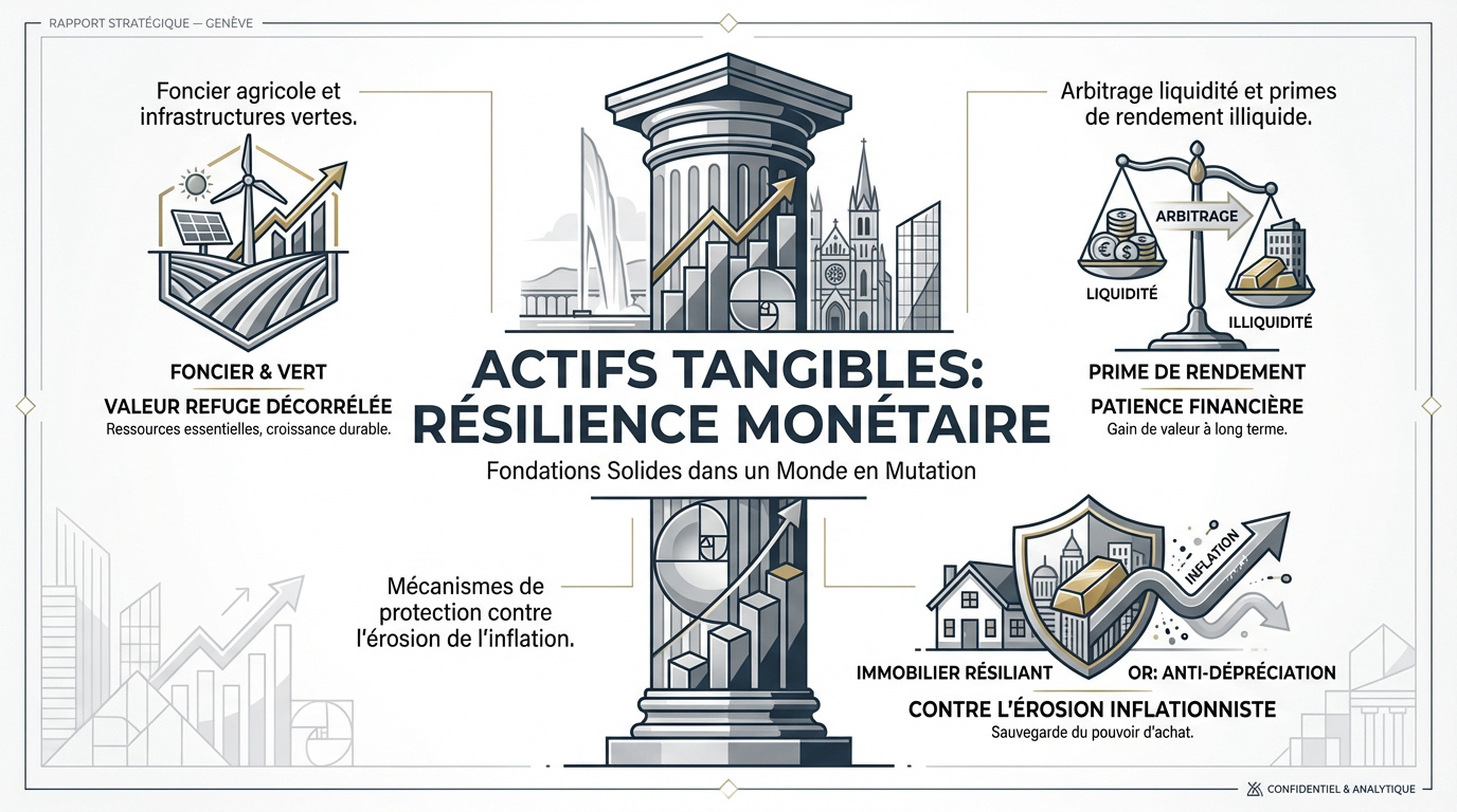 Actifs tangibles et résilience monétaire pour investissement grande fortune