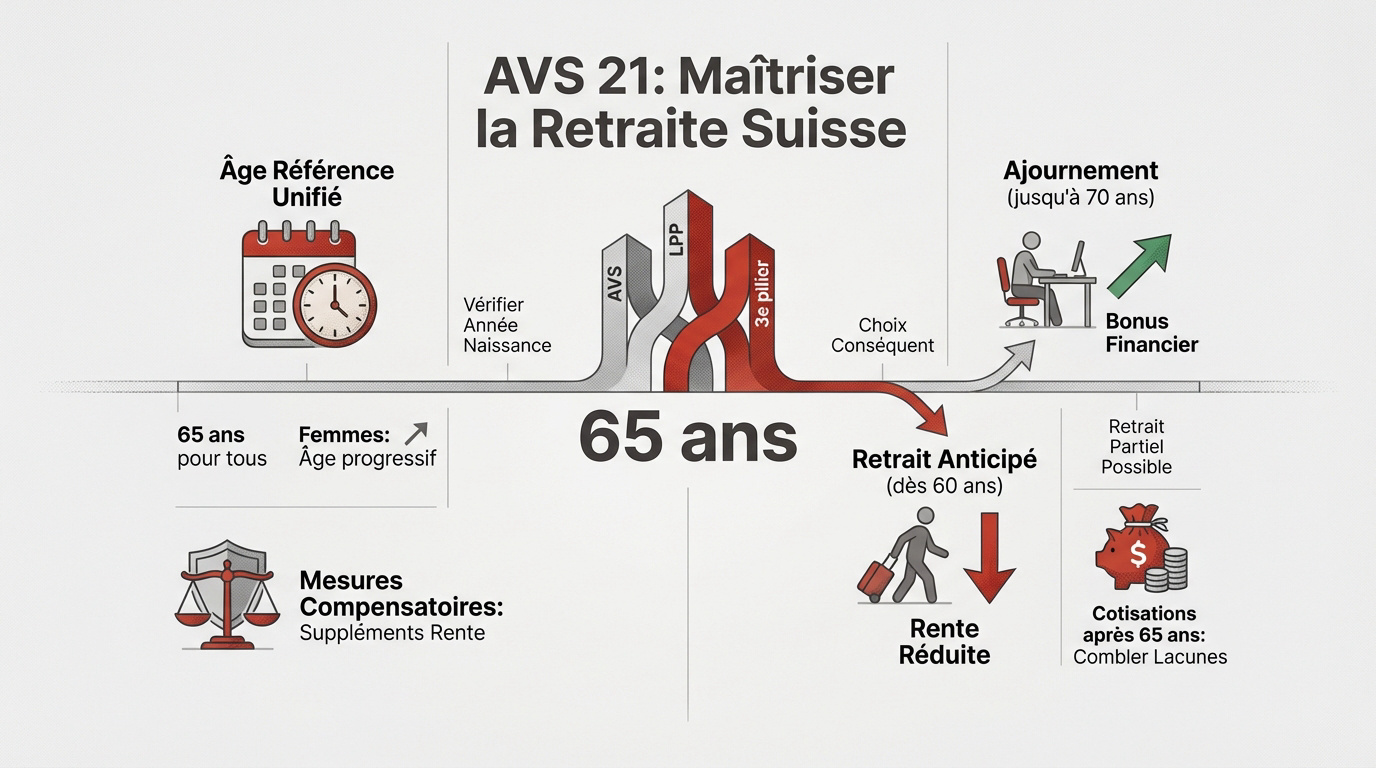 préparation retraite suisse et réforme AVS 21