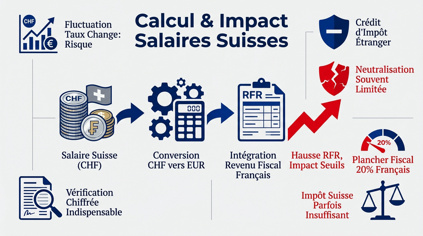 Impact des salaires suisses et du taux de change sur le calcul de la CDHR