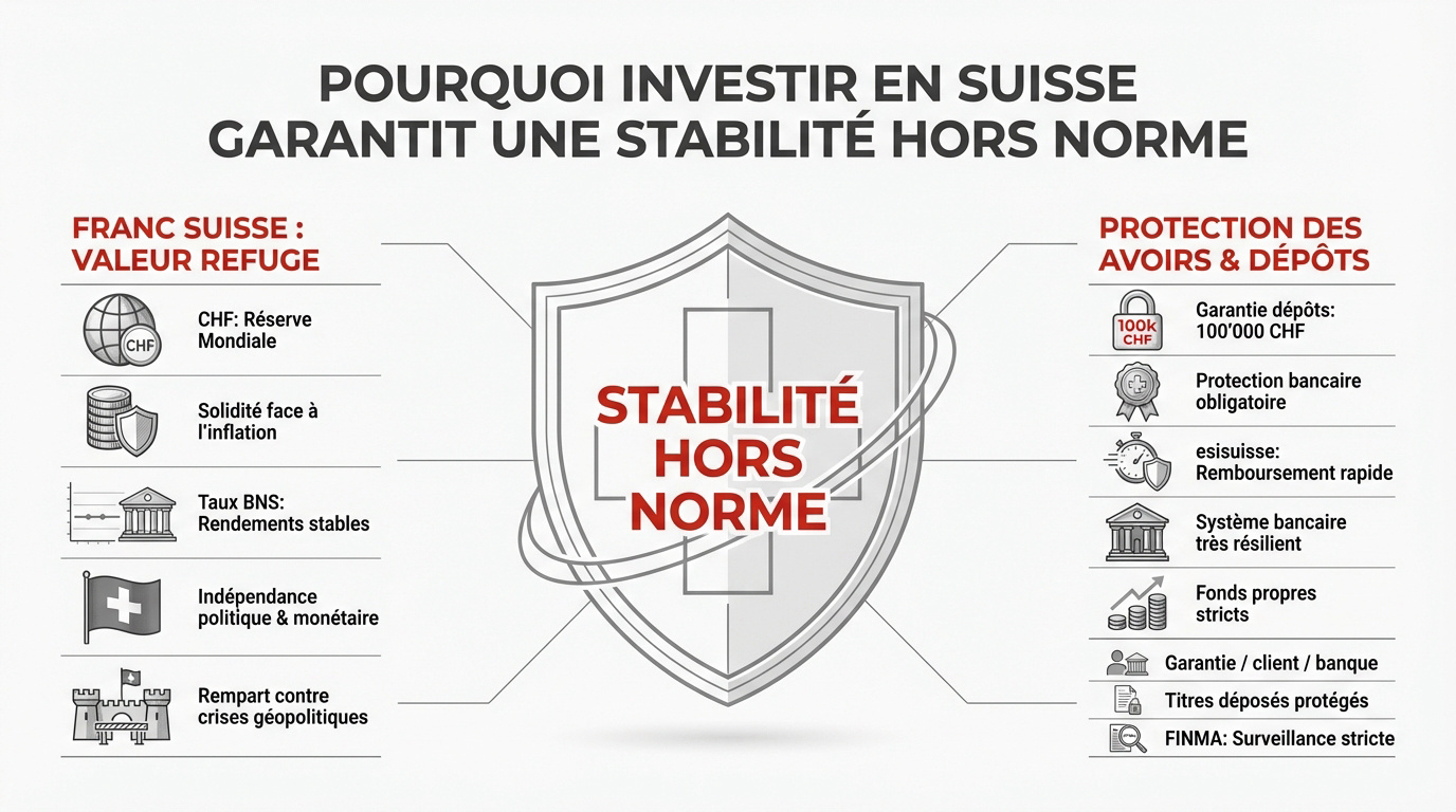Investir en Suisse et stabilité du franc suisse