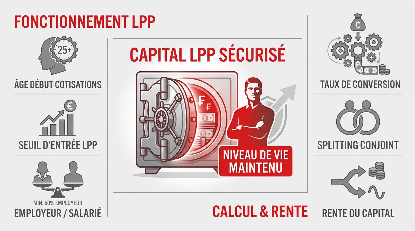 LPP capital sécurisé et niveau de vie maintenu en Suisse