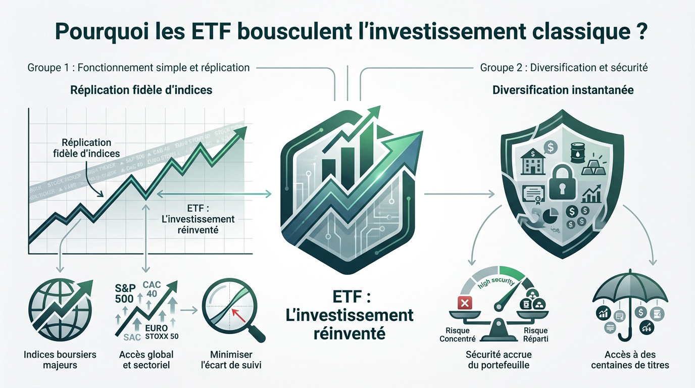 Avantages des ETF et investissement indiciel passif