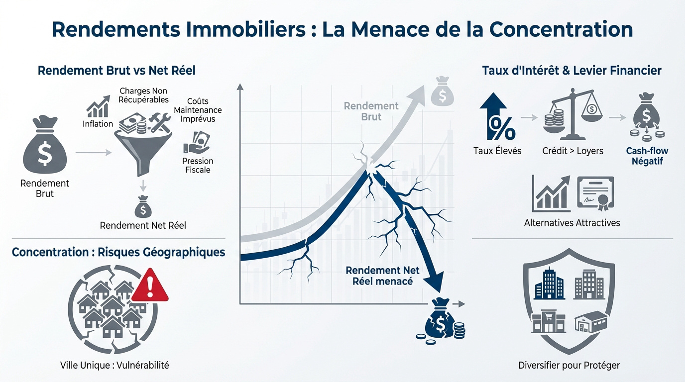 Risques de concentration du patrimoine immobilier et impact sur le rendement net