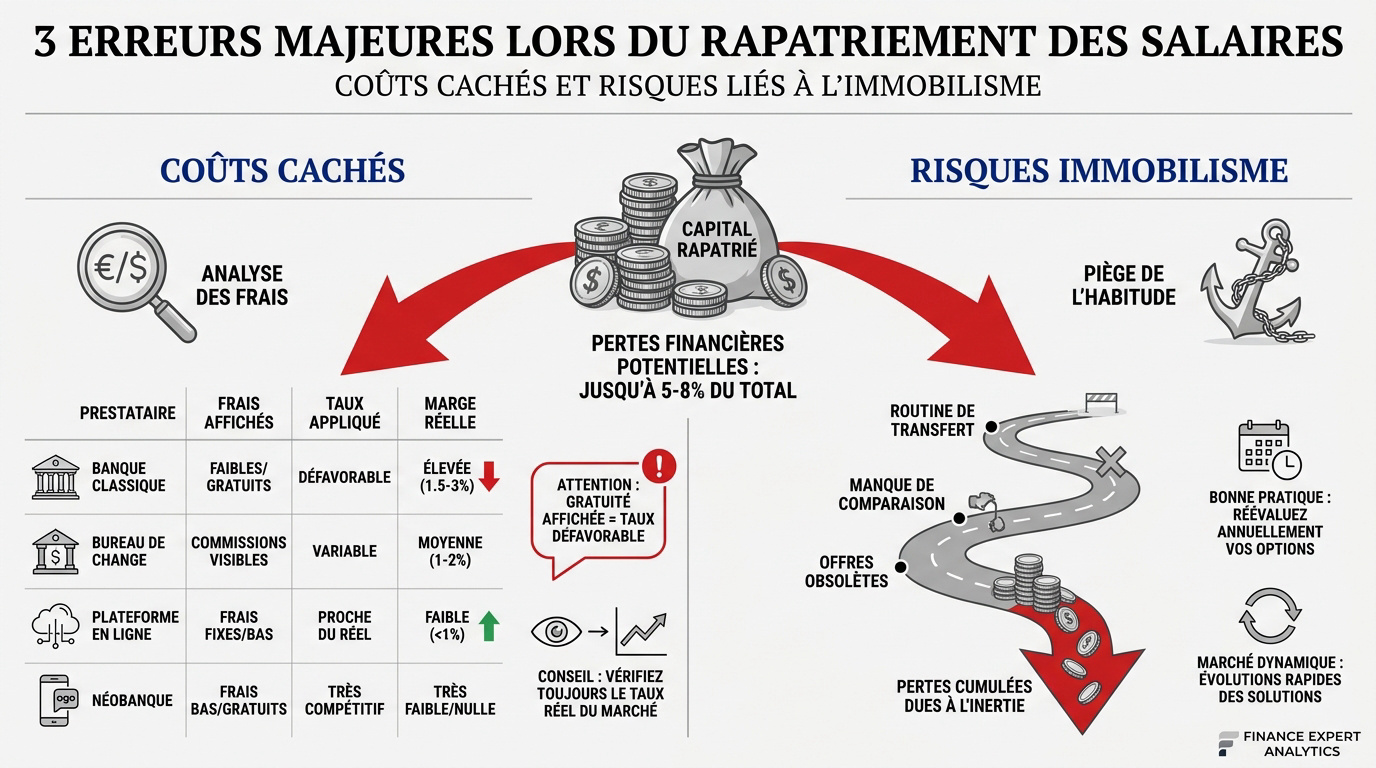 Graphique illustrant les pertes financières liées aux erreurs de change pour les frontaliers