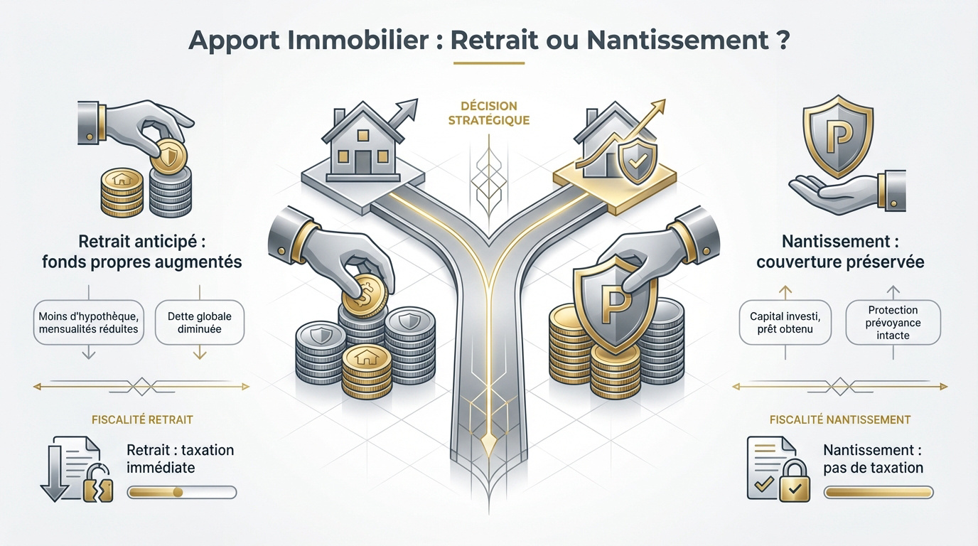 Comparaison entre le retrait et le nantissement du 3ème pilier pour un achat immobilier en Suisse