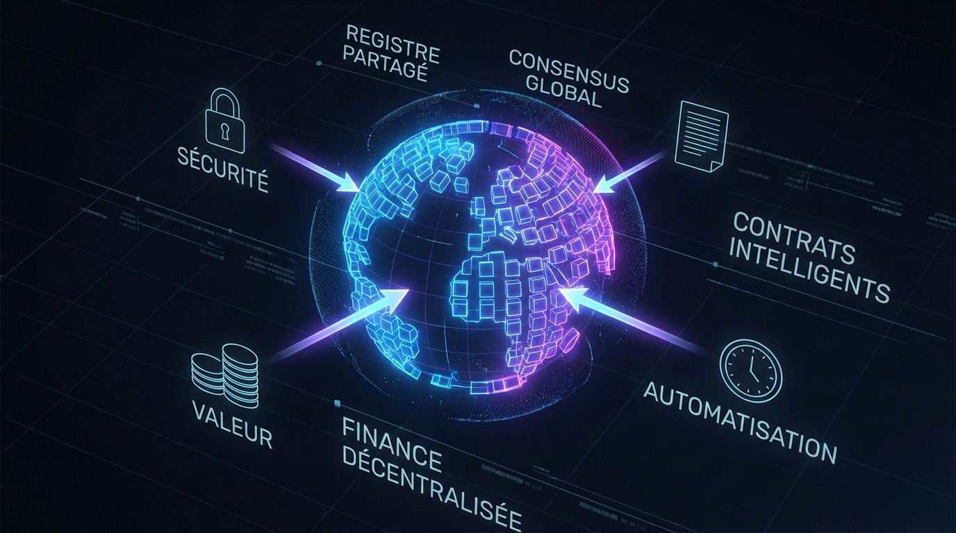 Réseau blockchain mondial interconnecté