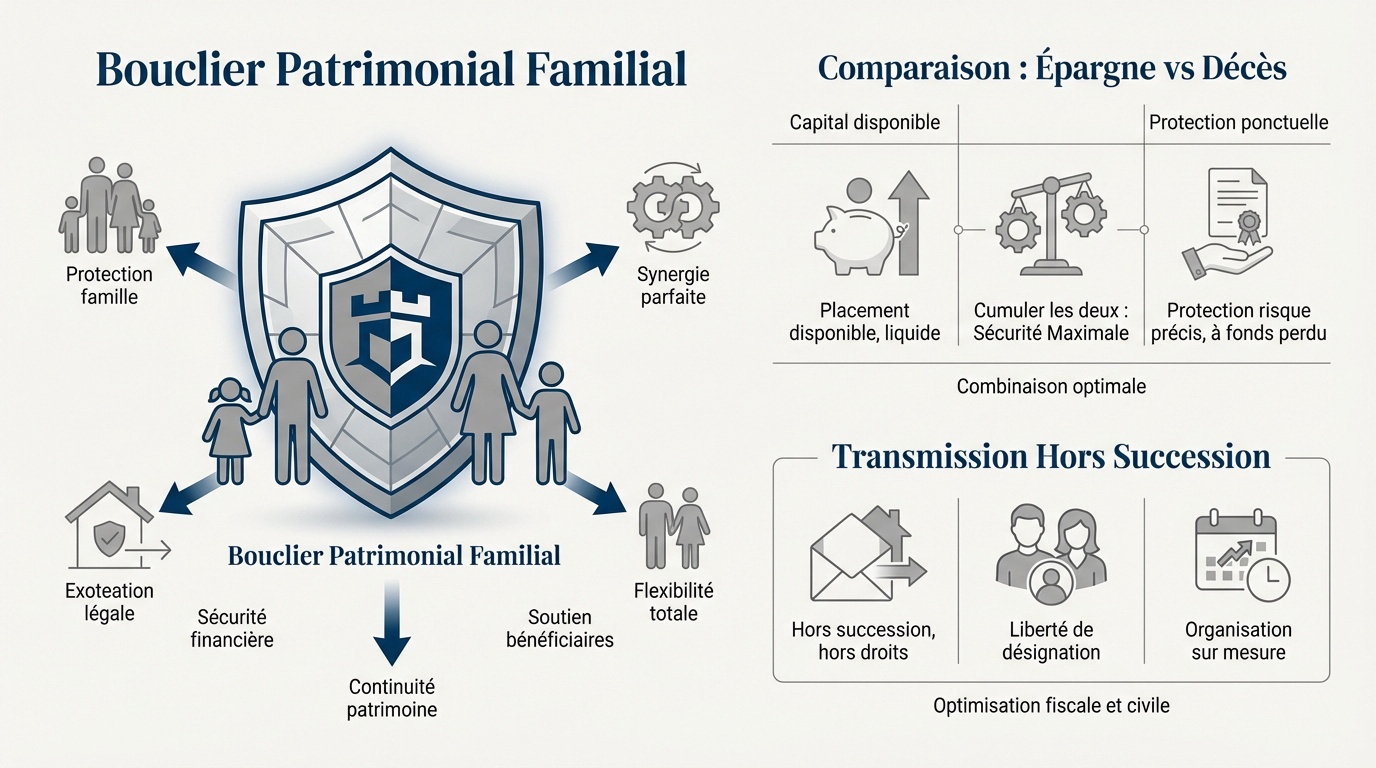 Protection patrimoniale familiale et transmission via l'assurance vie française