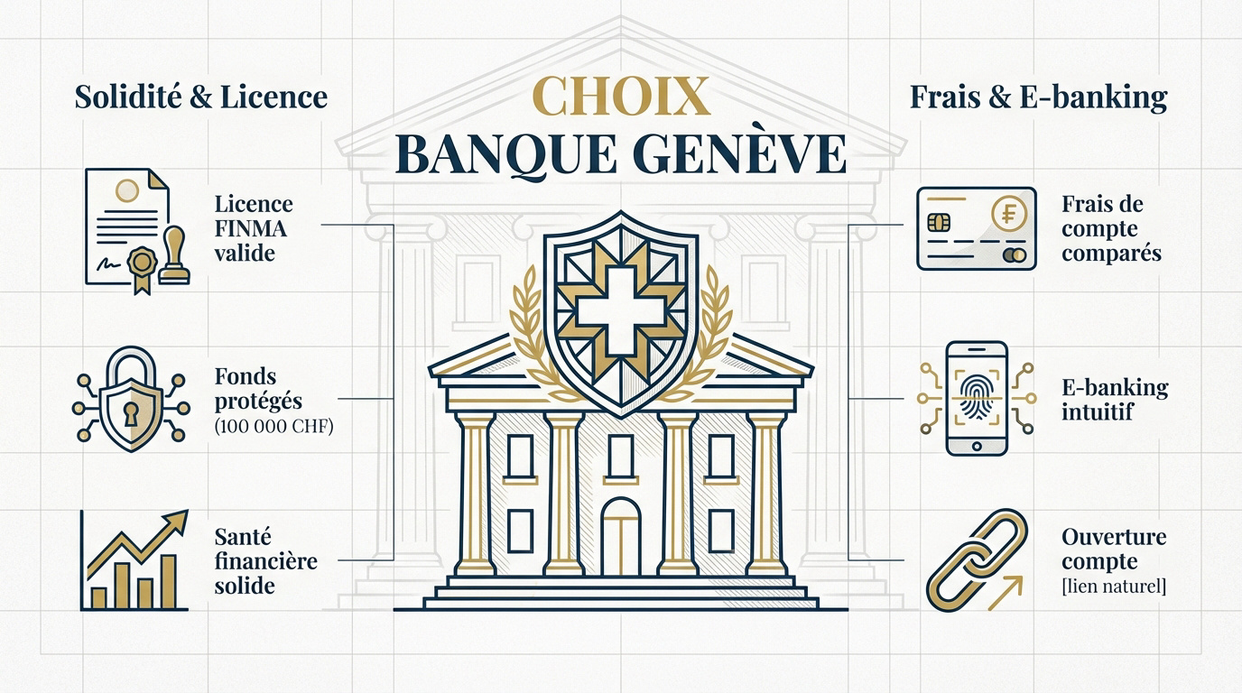 Critères de sélection pour choisir une banque à Genève