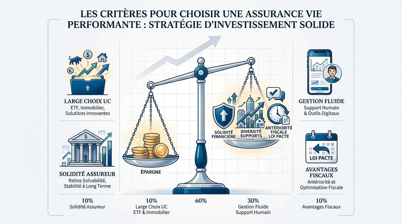 Analyse des critères de performance pour une assurance vie en France