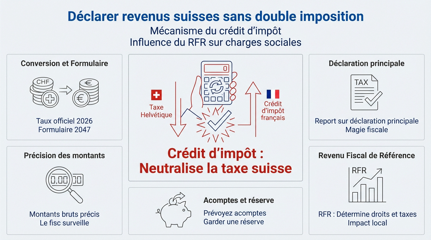 Crédit d'impôt frontalier suisse