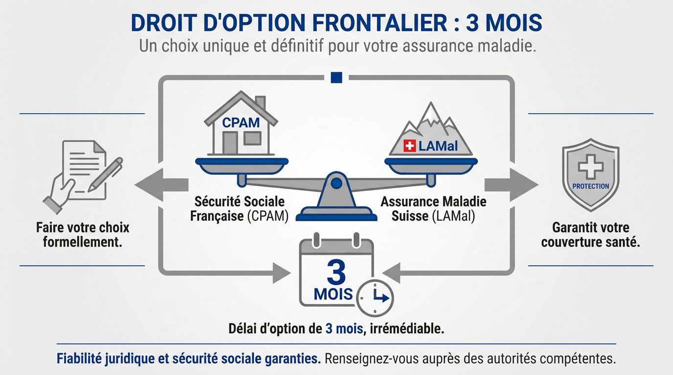 Illustration du droit d'option pour les frontaliers franco-suisses