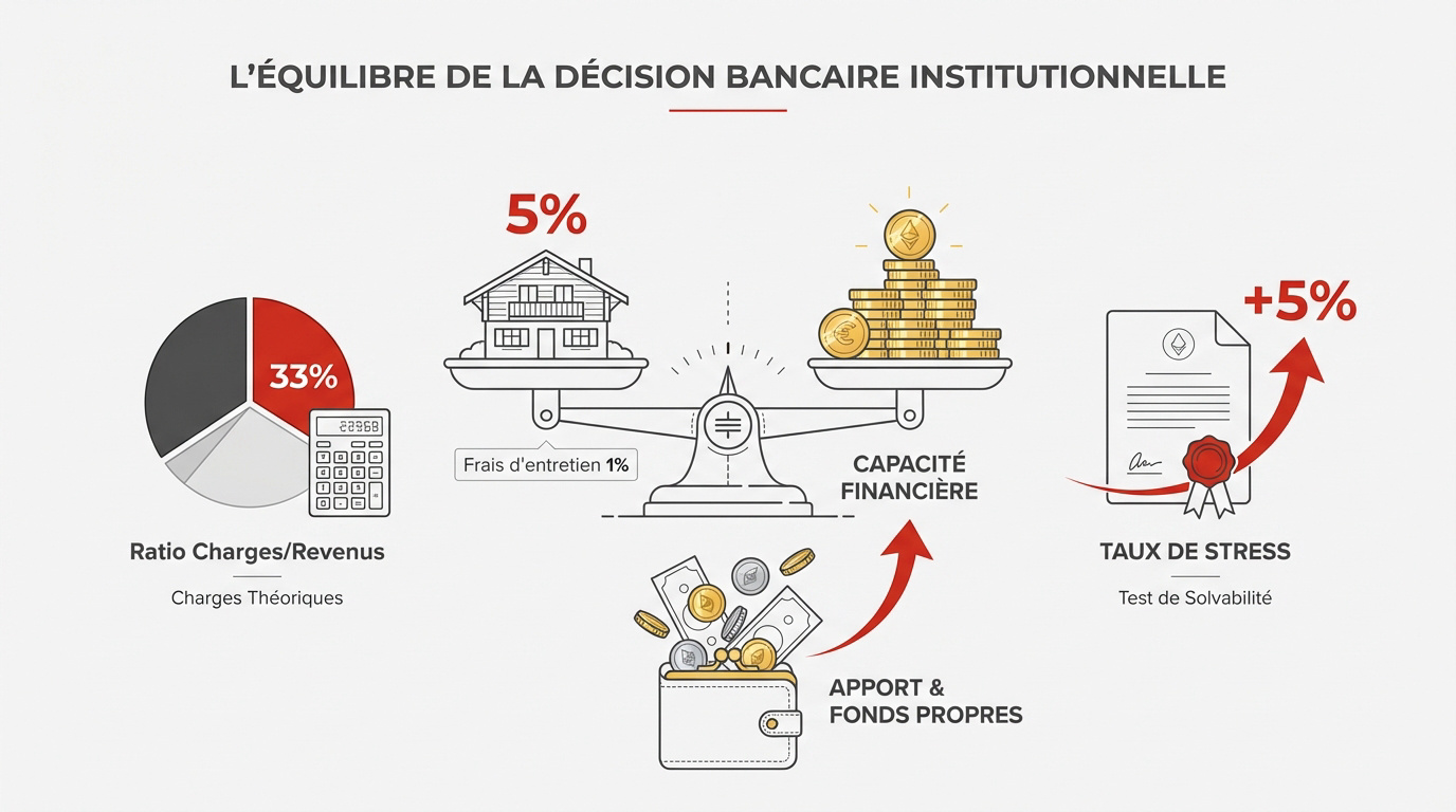 Facteurs clés de la décision bancaire pour une hypothèque en Suisse