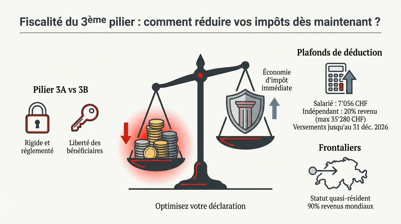 Optimisation fiscale du 3ème pilier en Suisse