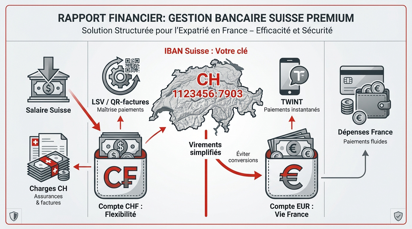 Gestion des comptes bancaires et IBAN pour les frontaliers en Suisse