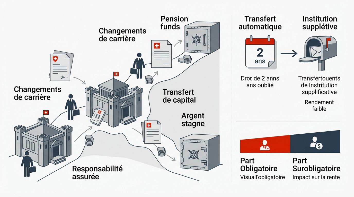 Gestion de la prévoyance LPP et transition de carrière en Suisse