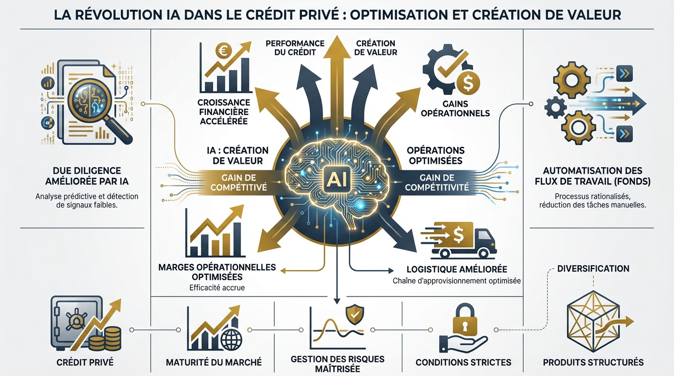 Impact de l'intelligence artificielle sur l'efficacité du crédit privé en 2026
