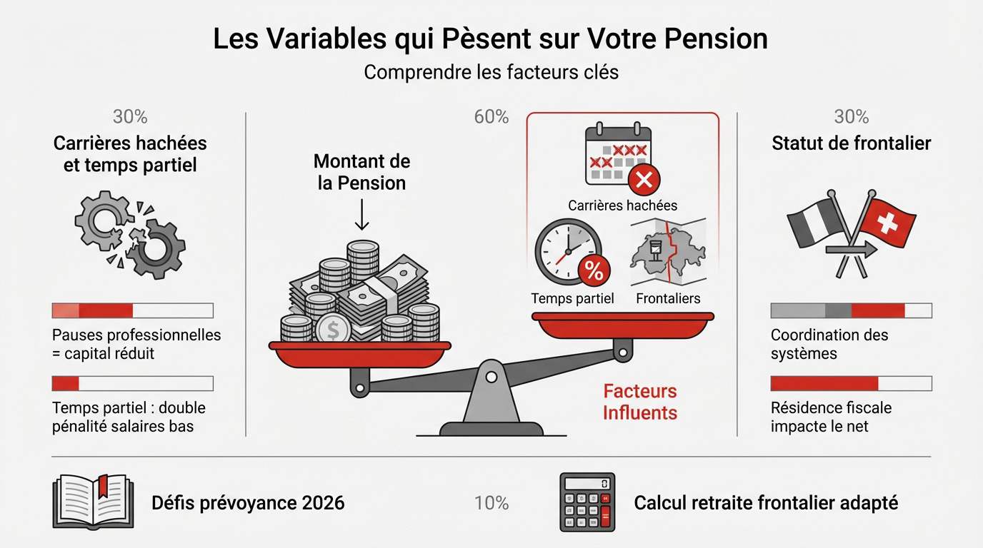 Impact des carrières hachées et du statut de frontalier sur la retraite suisse