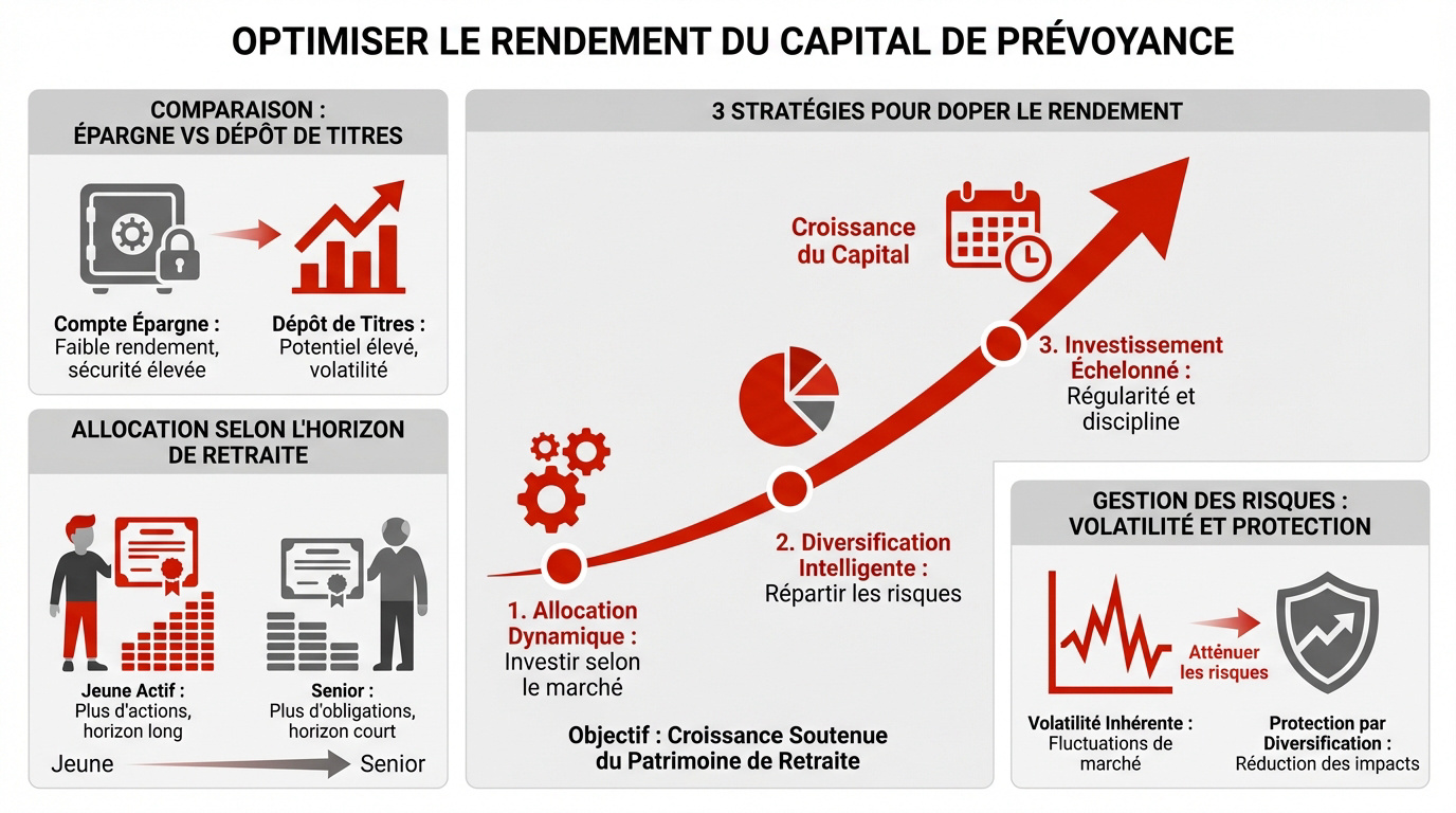 Optimisation du rendement du capital de prévoyance LPP et libre passage