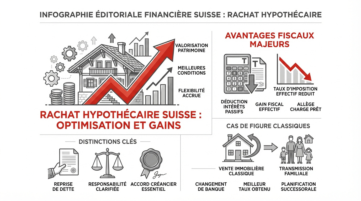 Optimisation fiscale et gains liés au rachat d'hypothèque en Suisse