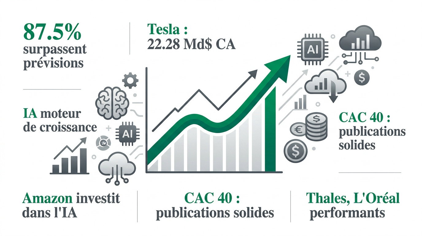 Analyse des résultats trimestriels et performance des marchés financiers