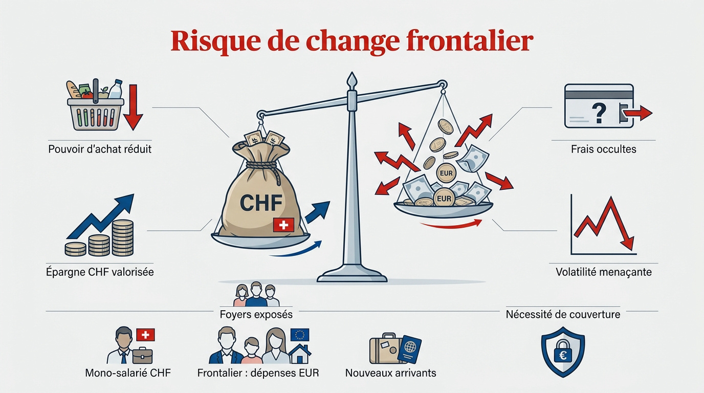Impact du taux de change CHF EUR sur le salaire des frontaliers français