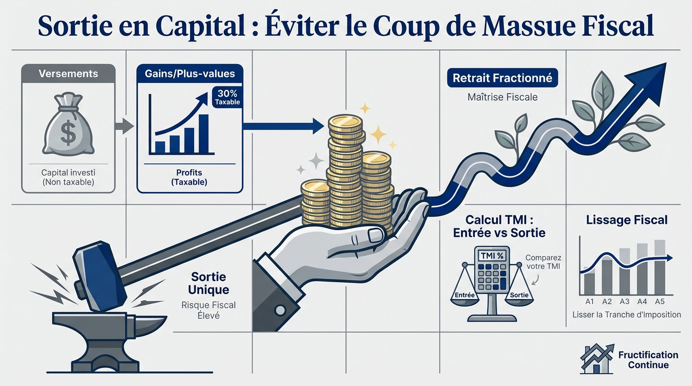 Optimisation fiscale de la sortie en capital du PER
