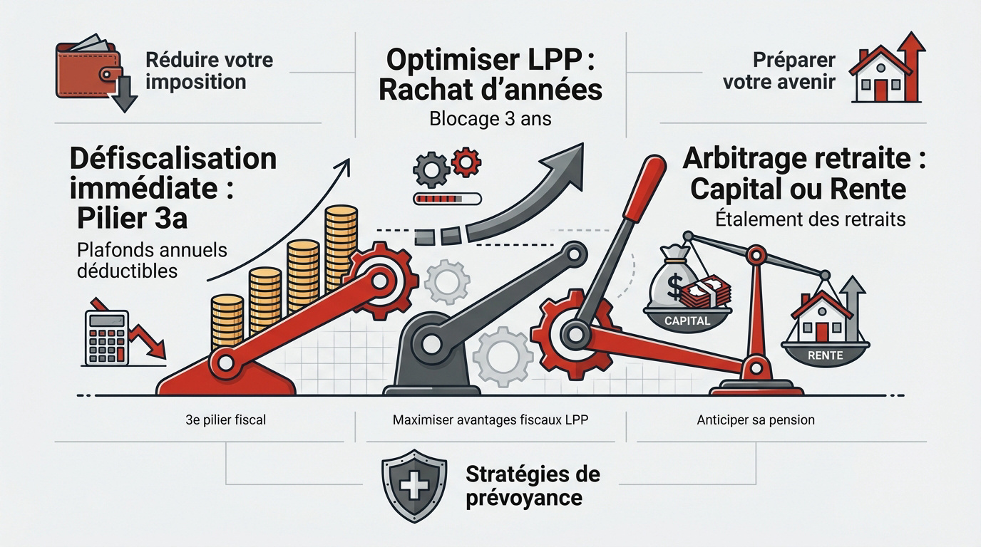 Analyse des stratégies de prévoyance et optimisation fiscale en Suisse
