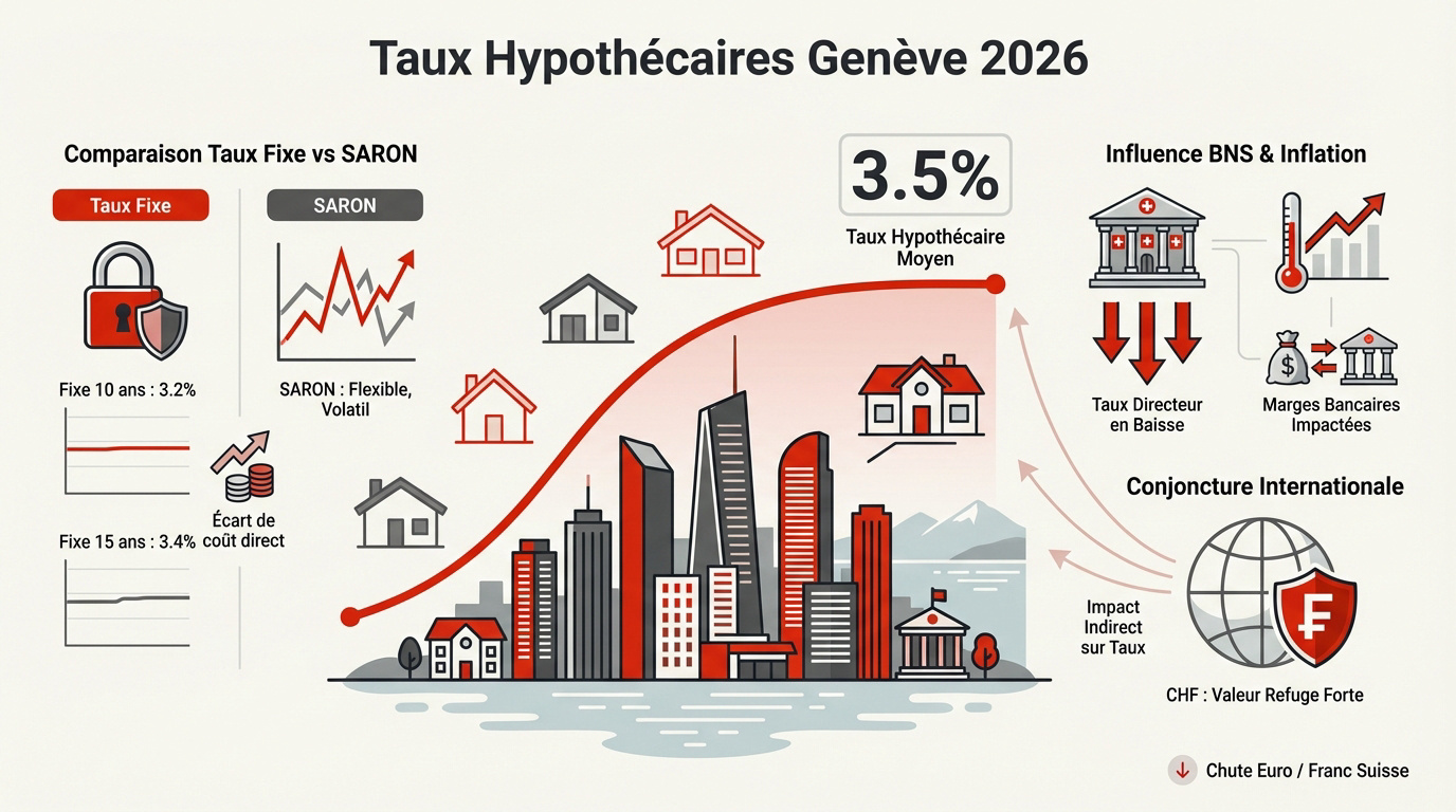 Analyse des taux hypothécaires à Genève en 2026