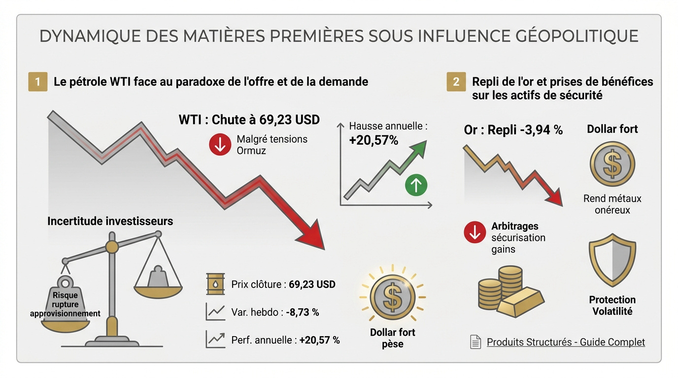 Analyse de la volatilité du pétrole et de l'or face aux tensions géopolitiques