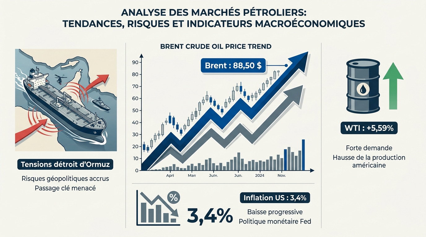 Analyse des graphiques pétroliers et tensions sur les marchés financiers