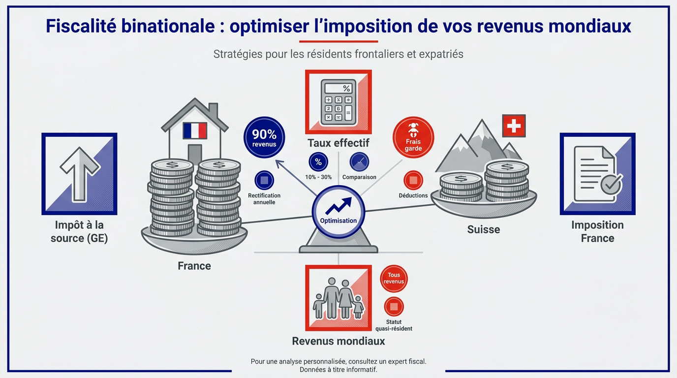 Optimisation fiscale pour couples frontaliers mixtes entre la France et la Suisse