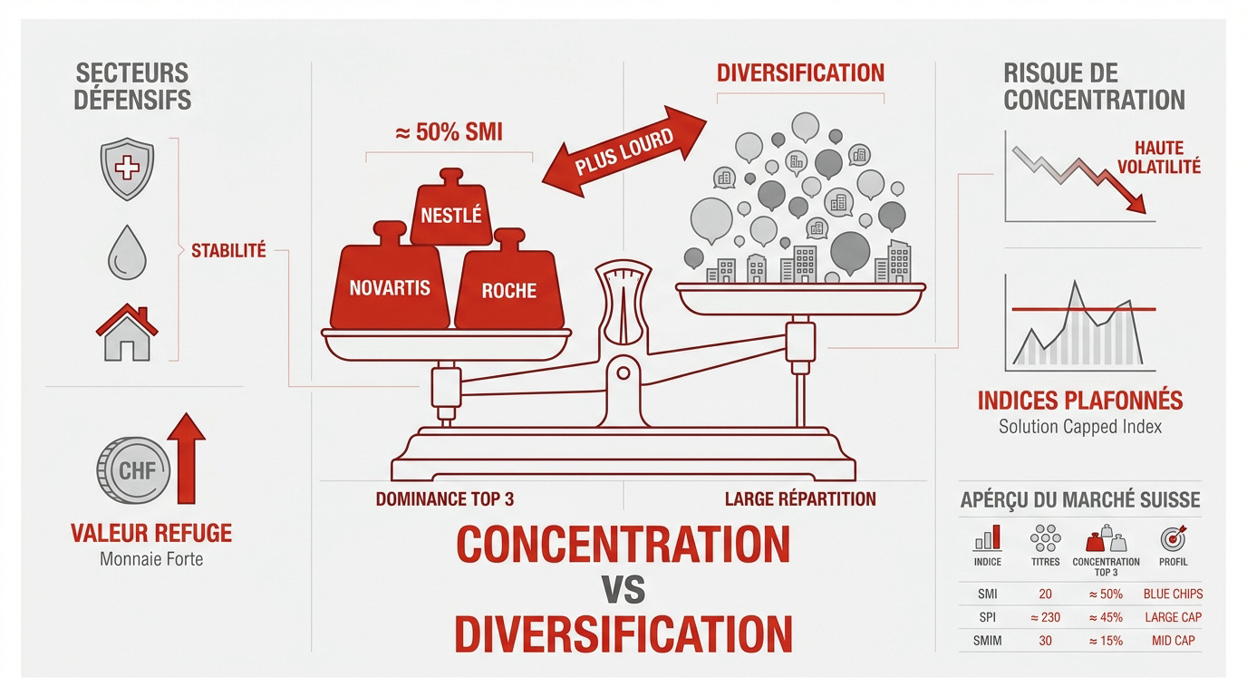 Concentration vs diversification du marché suisse