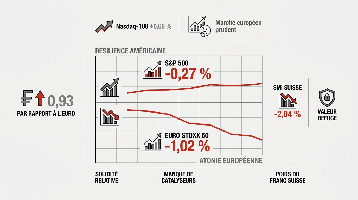 Comparaison de la performance des marchés financiers entre les États-Unis et l'Europe