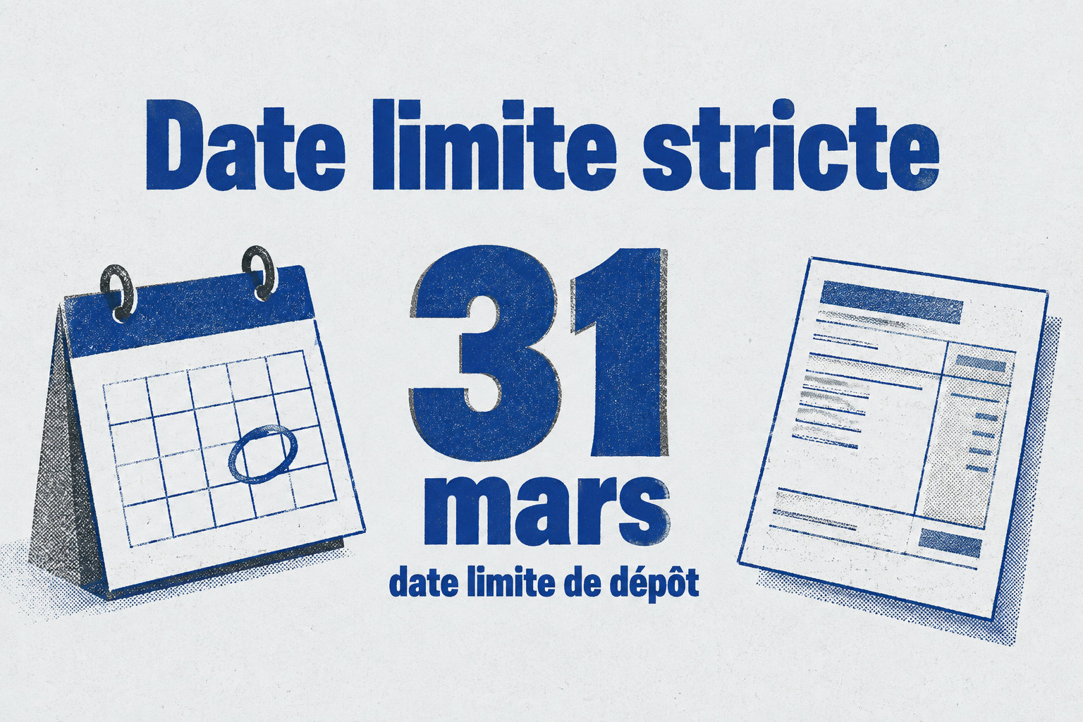 La demande de rectification doit être déposée au plus tard le 31 mars, une échéance stricte.
